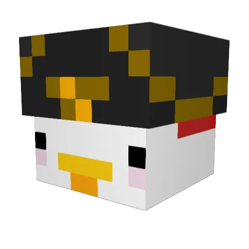 JeanRMY Minecraft avatar head, 3D render