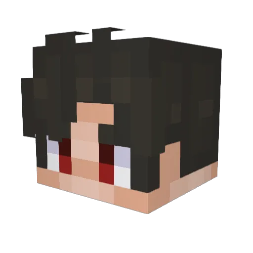 JeanSC Minecraft avatar head, 3D render