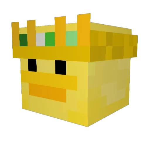 JeanSaul Minecraft avatar head, 3D render