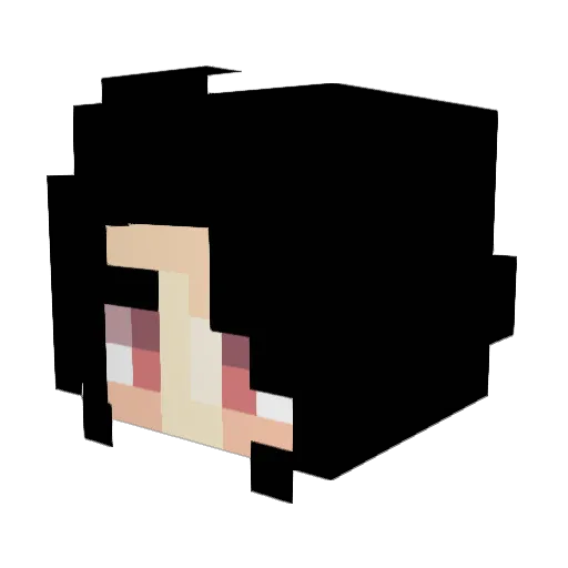 JeanStar Minecraft avatar head, 3D render