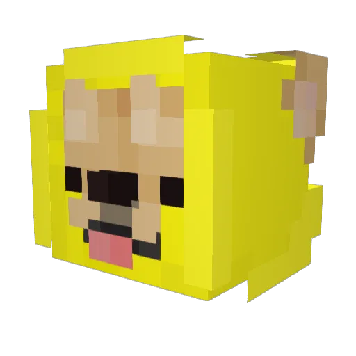 JeanSweetener Minecraft avatar head, 3D render