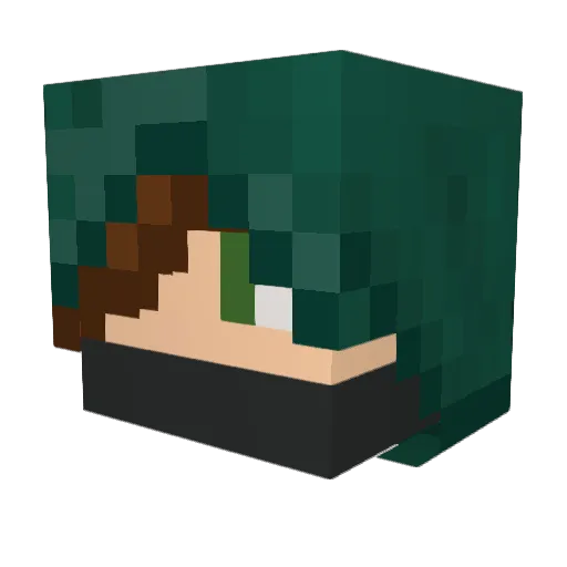 JeanTannen Minecraft avatar head, 3D render