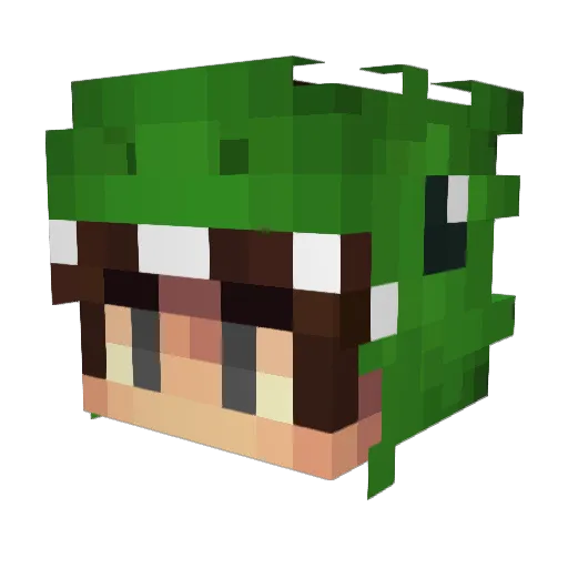 Jean_CA Minecraft avatar head, 3D render