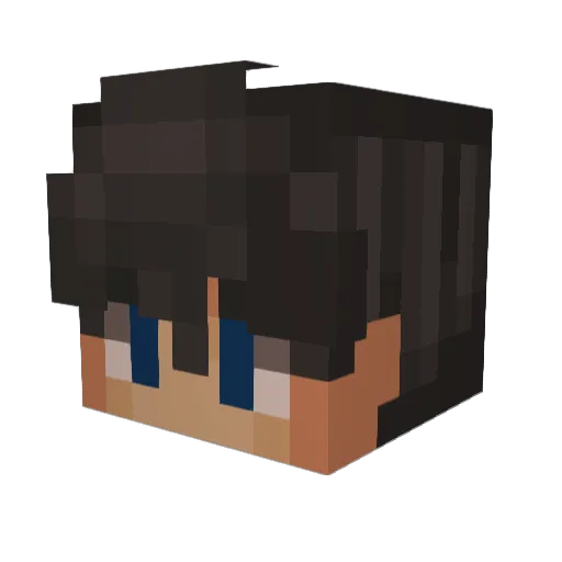 Jean_Heudee Minecraft avatar head, 3D render