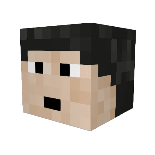 Jean_R Minecraft avatar head, 3D render