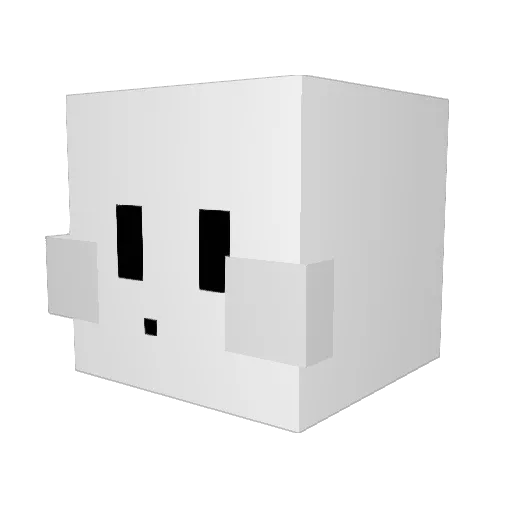 Jean__s Minecraft avatar head, 3D render