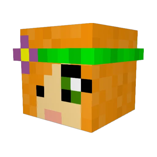 Jeani1993 Minecraft avatar head, 3D render