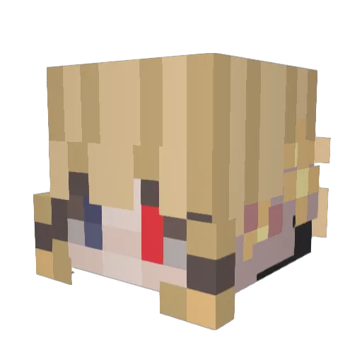 Jeankun188 Minecraft avatar head, 3D render