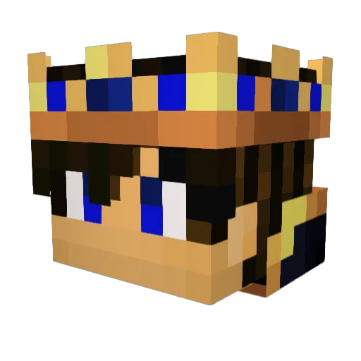 Jeann_18 Minecraft avatar head, 3D render