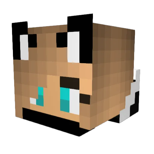 Jeanne_90 Minecraft avatar head, 3D render