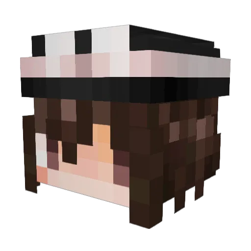 Jeanne_ssb Minecraft avatar head, 3D render