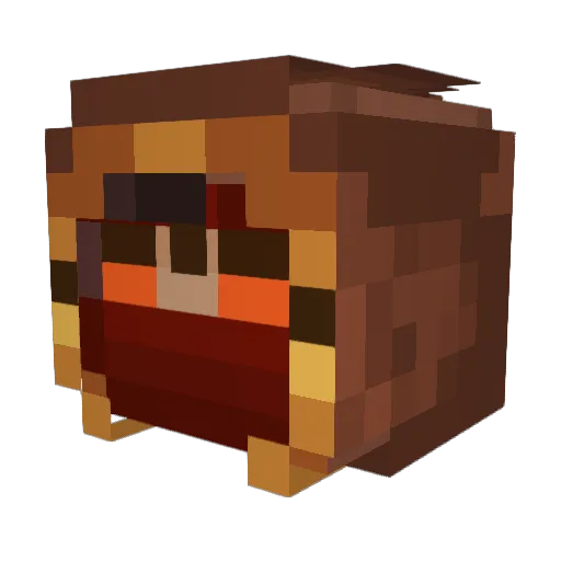 JeansJans Minecraft avatar head, 3D render
