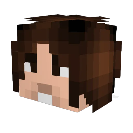 JeansProd Minecraft avatar head, 3D render
