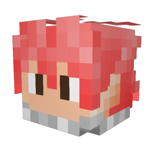 JeansZ1 Minecraft avatar head, 3D render