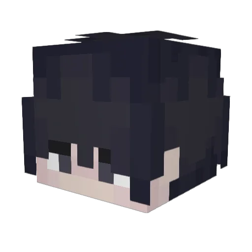 Jeanyjean Minecraft avatar head, 3D render
