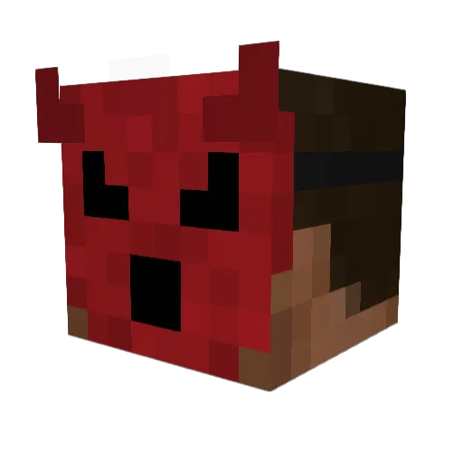 JebBushPvP Minecraft avatar head, 3D render