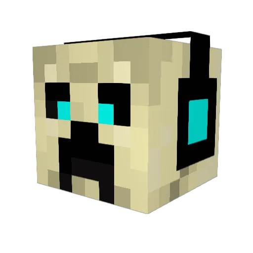 JebNotch Minecraft avatar head, 3D render