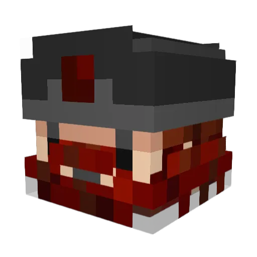 Jebbacus1 Minecraft avatar head, 3D render