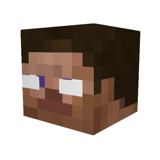 Jebbrother Minecraft avatar head, 3D render
