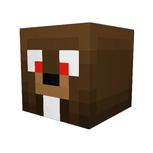 Jebomamec Minecraft avatar head, 3D render