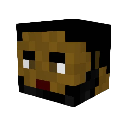 Jeboybernard Minecraft avatar head, 3D render