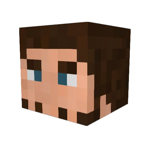 Jebsj Minecraft avatar head, 3D render
