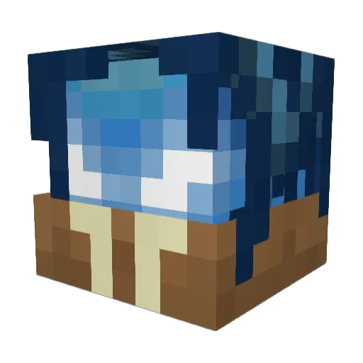JebusFritz Minecraft avatar head, 3D render