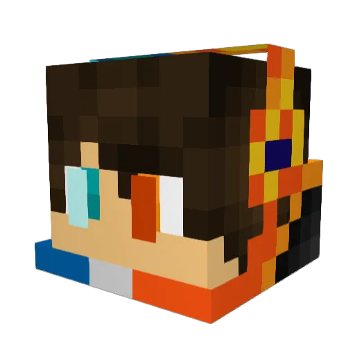 JebusIsGod Minecraft avatar head, 3D render