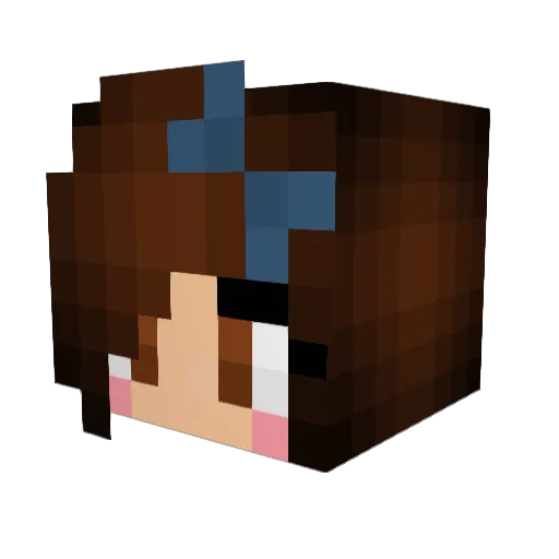 Jebzy Minecraft avatar head, 3D render