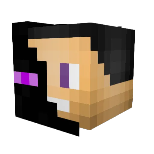 Jecalavol Minecraft avatar head, 3D render