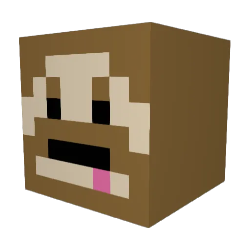 Jeckill Minecraft avatar head, 3D render