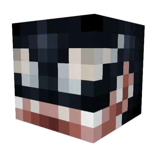 Jecoro Minecraft avatar head, 3D render