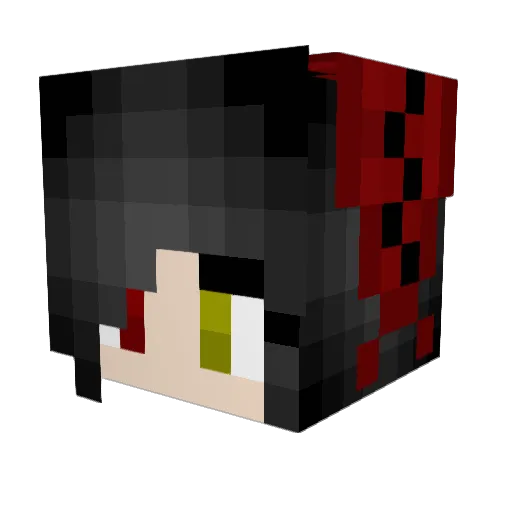 Jecti Minecraft avatar head, 3D render