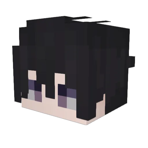 Jecy_ Minecraft avatar head, 3D render