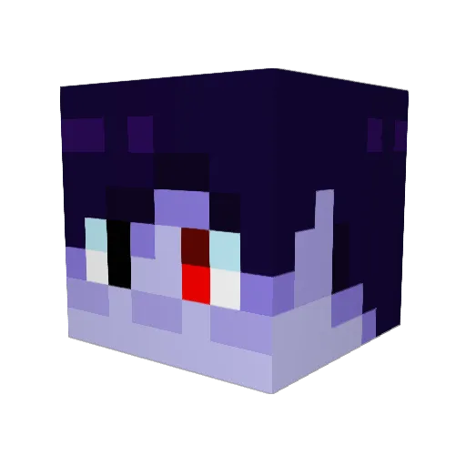 JedDoesMinecraft Minecraft avatar head, 3D render