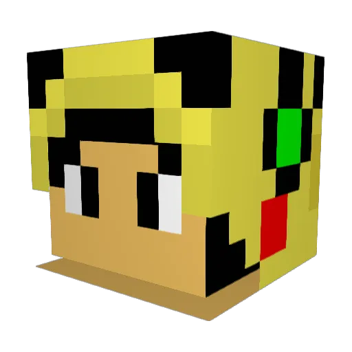 JedHakuro Minecraft avatar head, 3D render