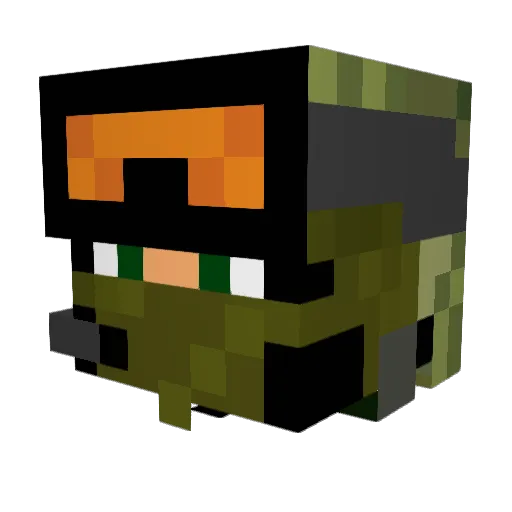 Jedediah501 Minecraft avatar head, 3D render