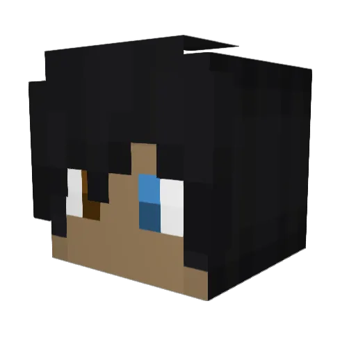 Jedediah55 Minecraft avatar head, 3D render