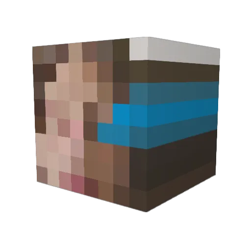 Jedi2741 Minecraft avatar head, 3D render