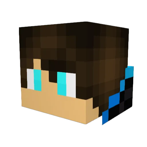 Jedi7481 Minecraft avatar head, 3D render