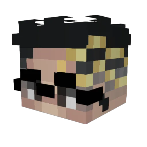 JediAd Minecraft avatar head, 3D render