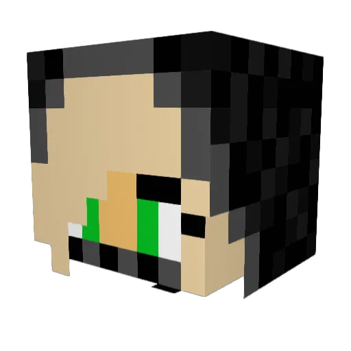 JediAngel Minecraft avatar head, 3D render
