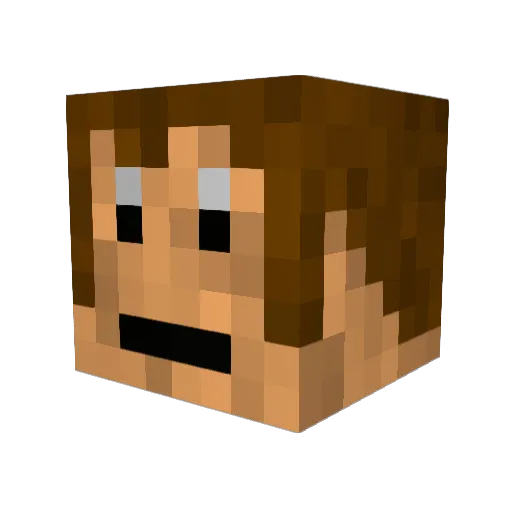 JediDwag Minecraft avatar head, 3D render
