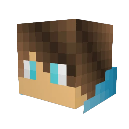 JediJC Minecraft avatar head, 3D render