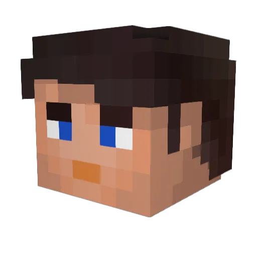 JediJam Minecraft avatar head, 3D render