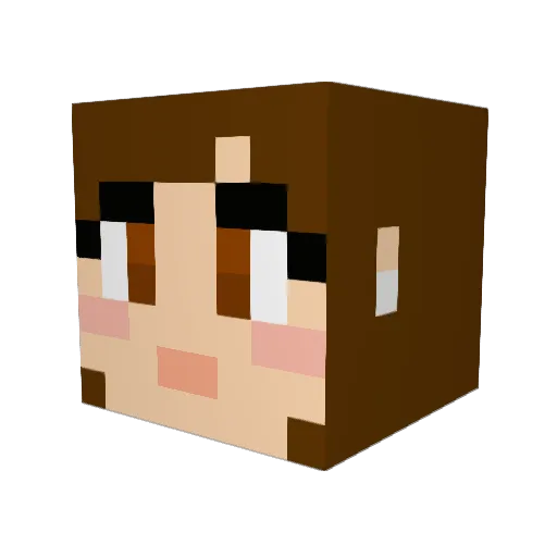 JediJesska Minecraft avatar head, 3D render