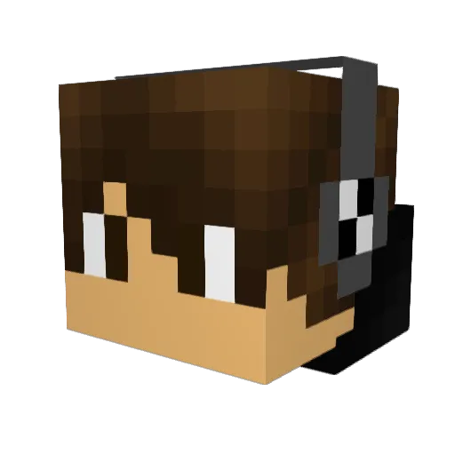 JediKurt Minecraft avatar head, 3D render