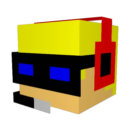 JediMSTRHalo Minecraft avatar head, 3D render