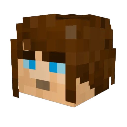 JediMentat Minecraft avatar head, 3D render