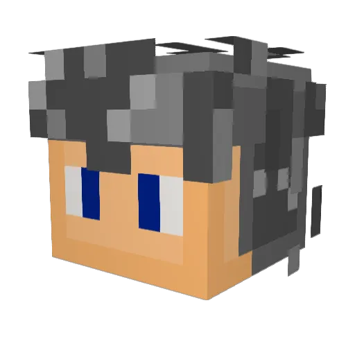 JediPhoenix Minecraft avatar head, 3D render